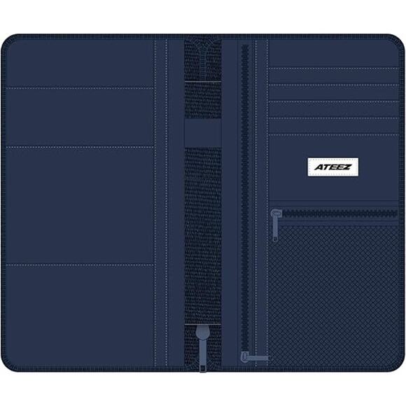 New Ateez Official Tour Merch Lucifer In Your Fantasy Zip Denim Passport Pouch - Picture 3 of 3